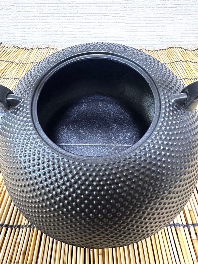 未使用品、供箱、栞付　南部文秀堂造　１５型 ＩＨ機器対応モデル　南部鉄瓶