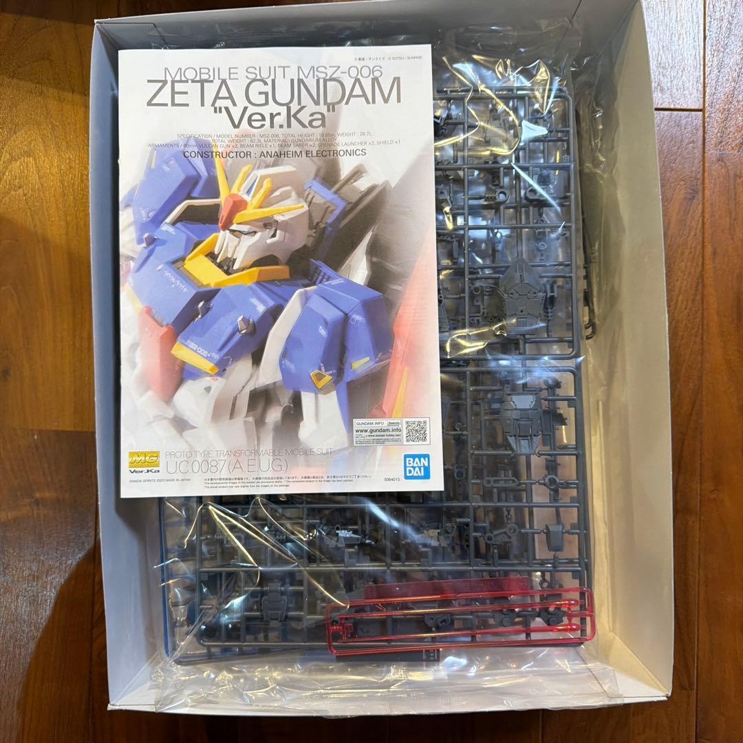 MG 強化型ZZガンダム＆Zガンダム　メガバズーカランチャー　セット　未組み立て