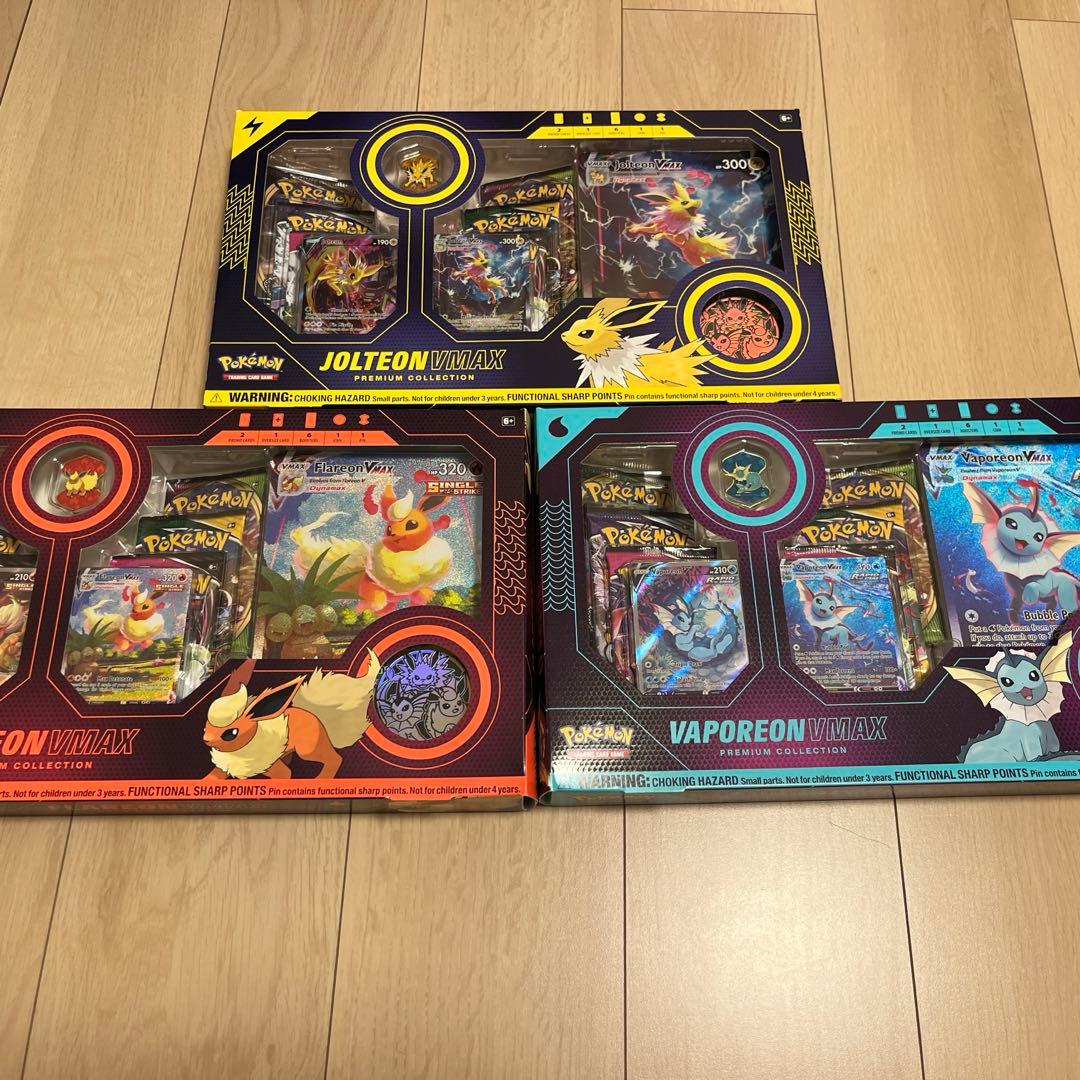 夏ポケカ　海外　未開封box ブースター　サンダース　シャワーズ vmax