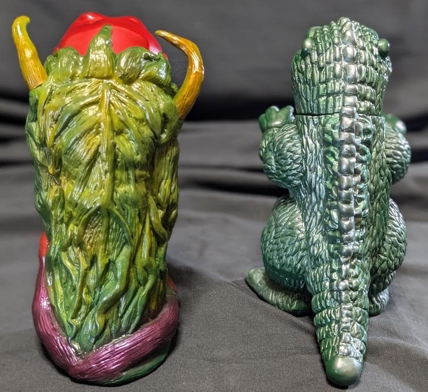 ゴジラ＆ビオランテ（トイパイレーツ）怪獣プロジェクトNR　ソフビ２体セット