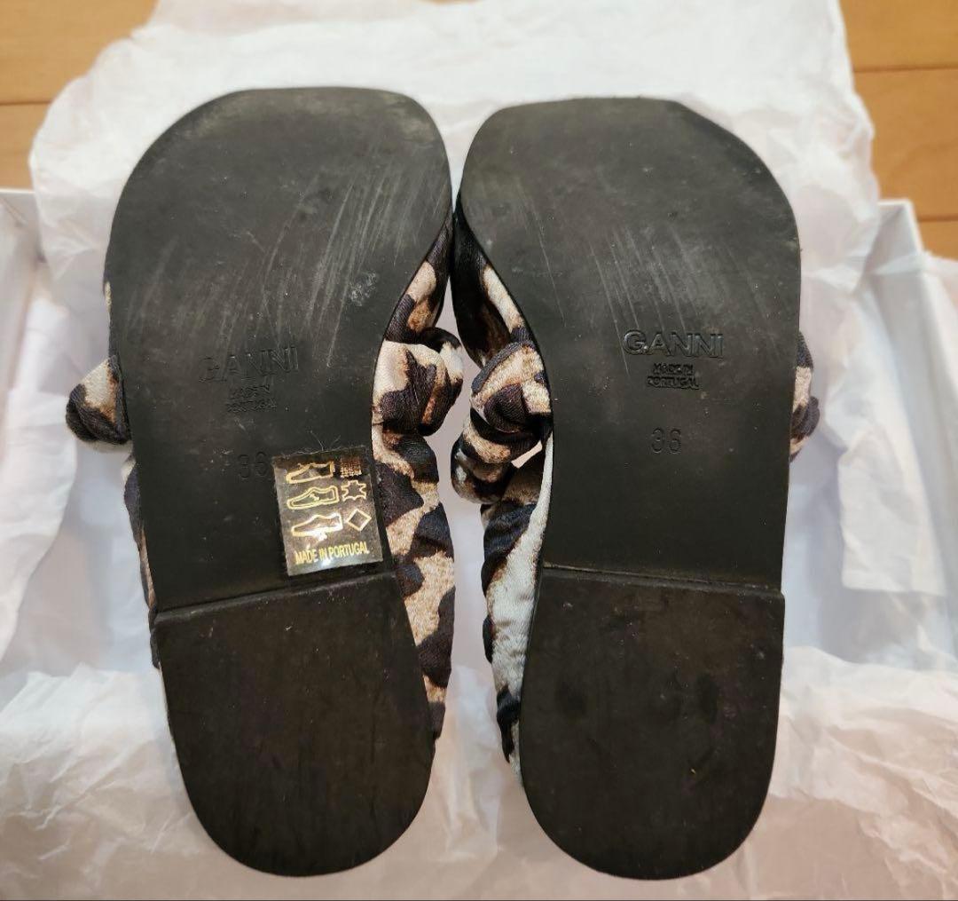 GANNI ヒョウ柄 バレエシューズ レオパード 36