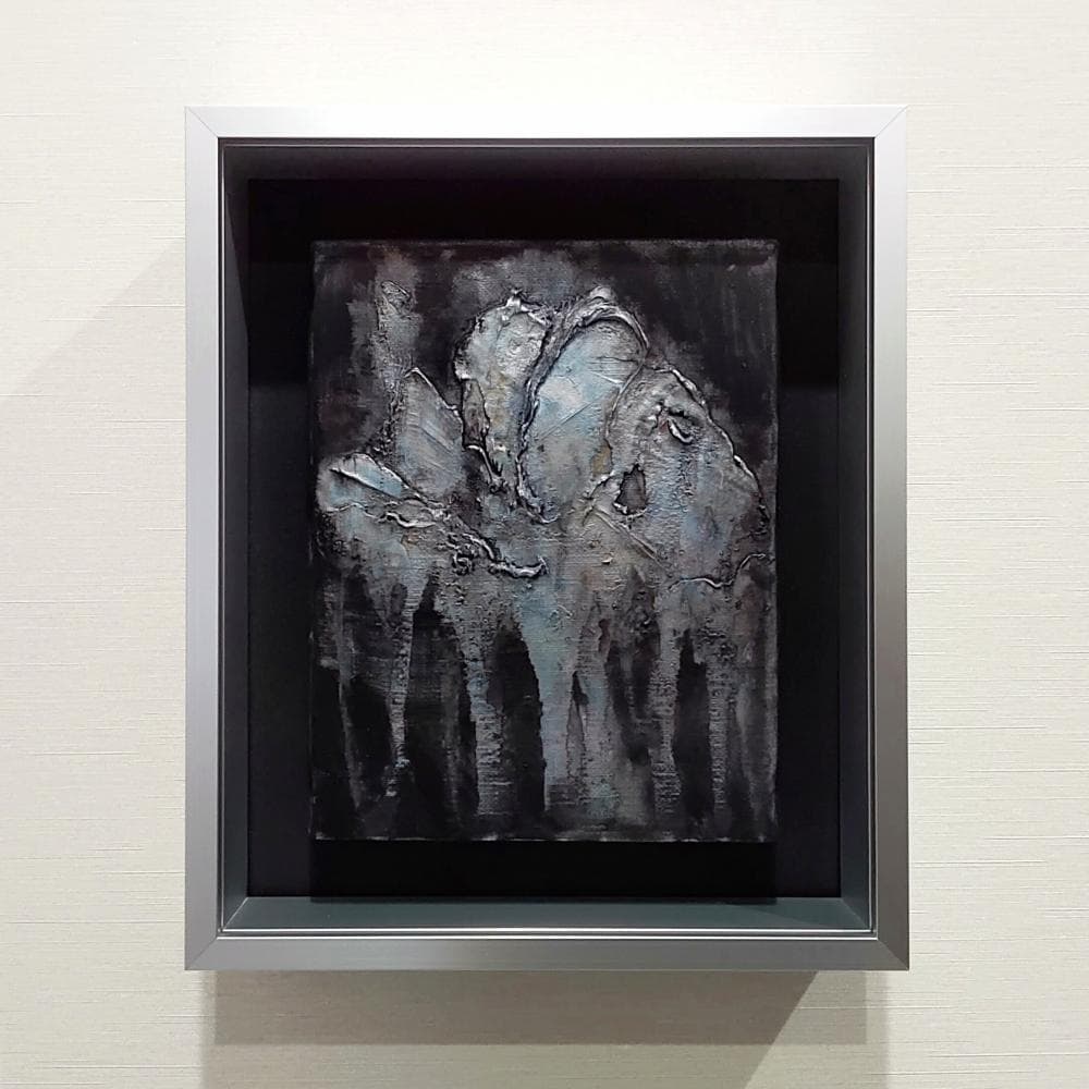 内野隆文　抽象画　F0号　絵画　現代アート　キャンバス　アクリル　美術　額縁