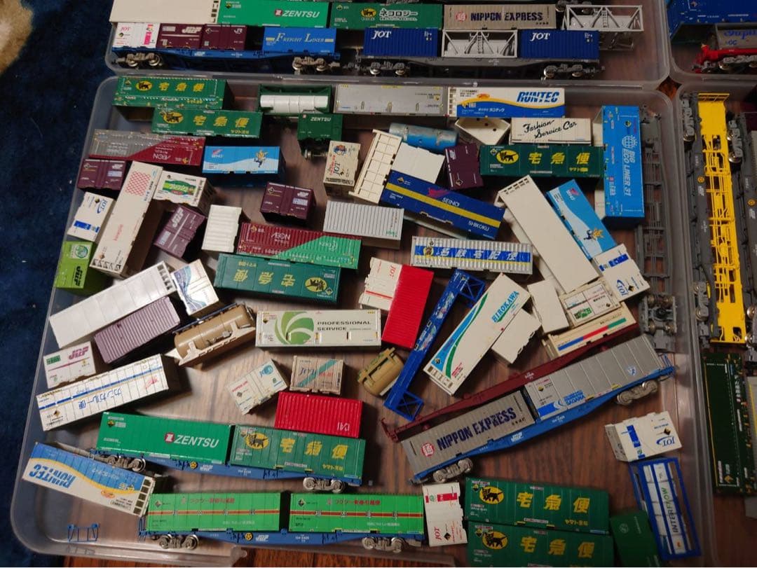 ジャンク品貨物列車 コンテナ 機関車ジャンク現状品