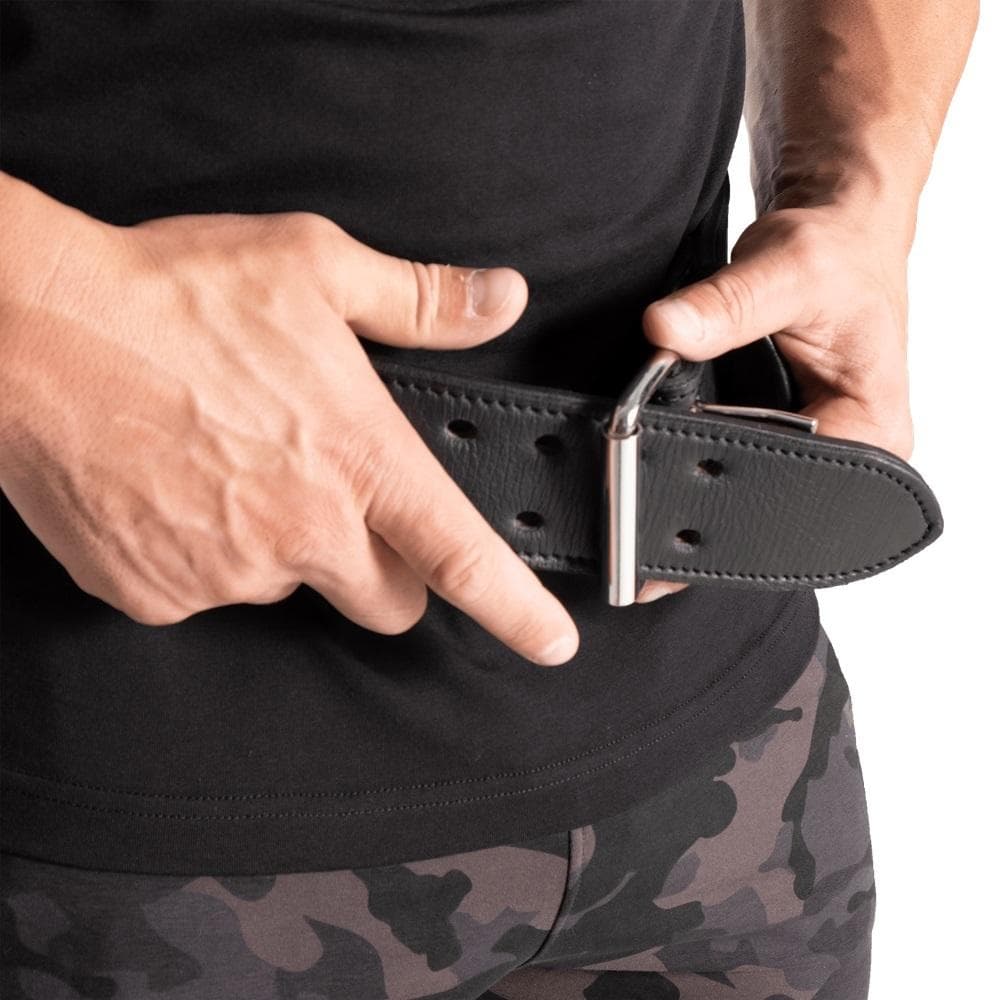 BETTER BODIES トレーニングベルト なめし革 Mサイズ 黒 GASP