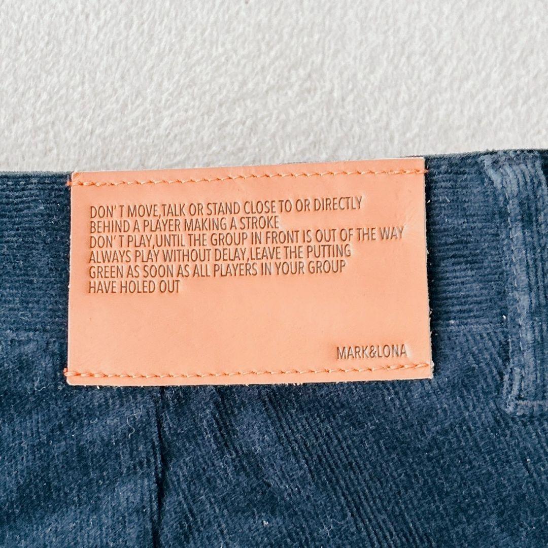 新品タグ付✨マークアンドロナ　コットンコーデュロイパンツ　　ゴルフ　ネイビー　L