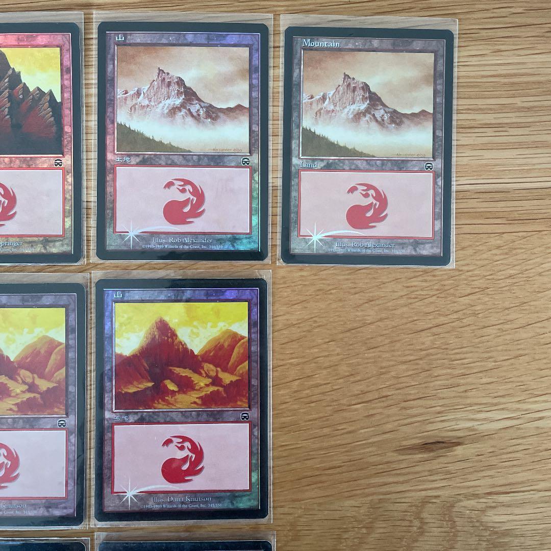 MTG 山 foil 17枚セット　土地