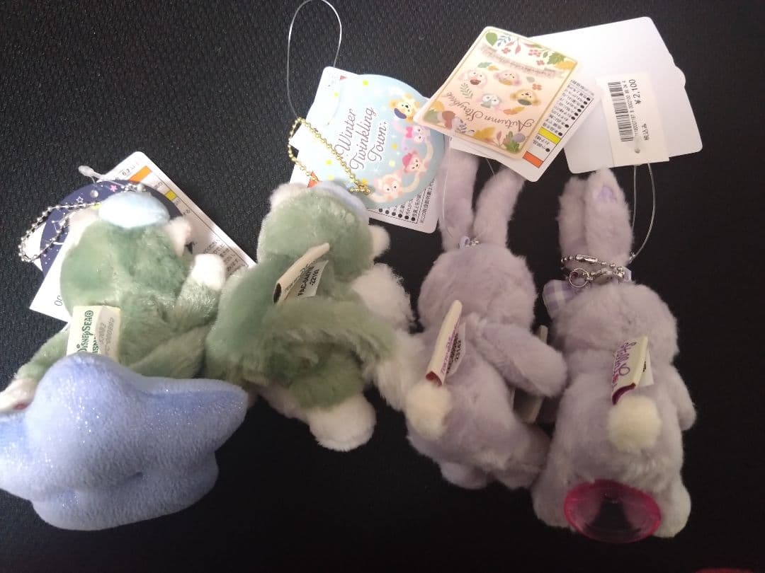 ダッフィー　ジェラトーニ　ステラルー　ぬいぐるみバッジ　チャーム　キーホルダー