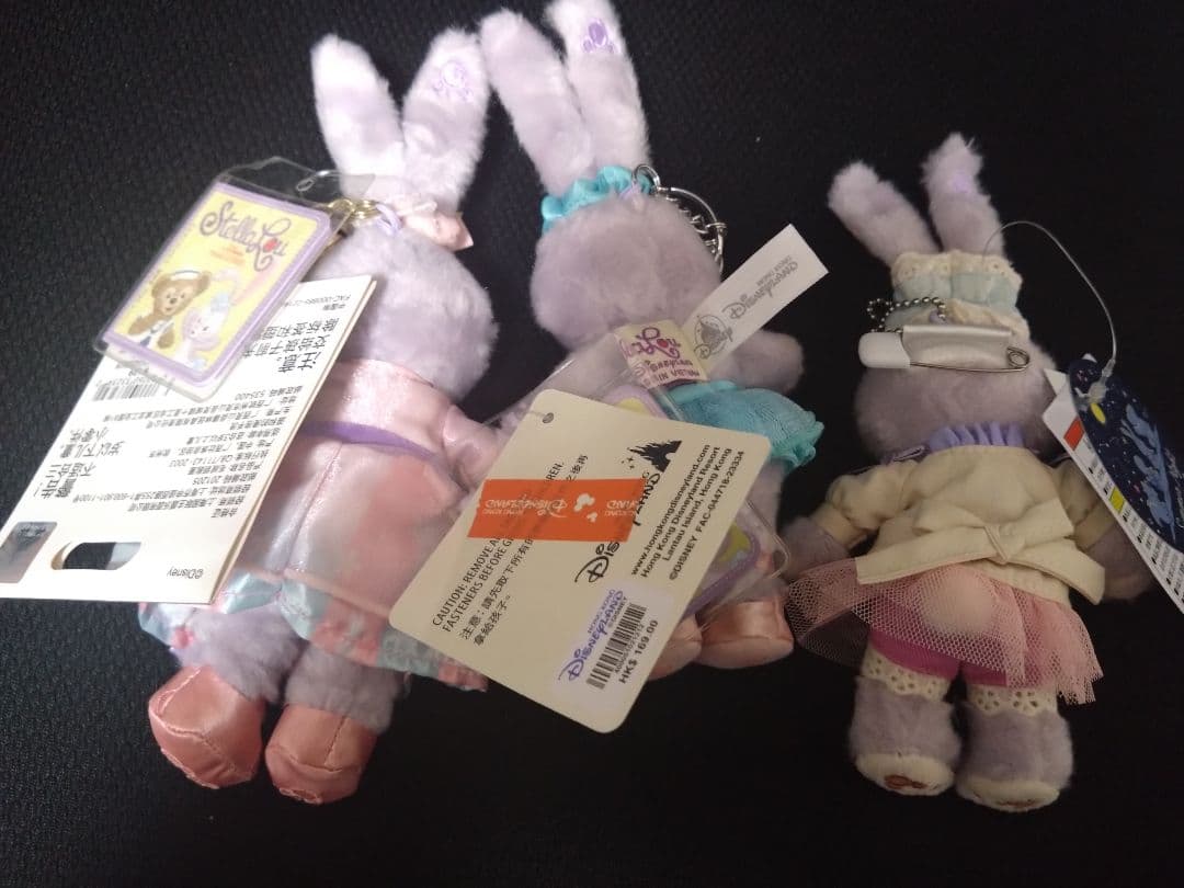 ダッフィー　ジェラトーニ　ステラルー　ぬいぐるみバッジ　チャーム　キーホルダー
