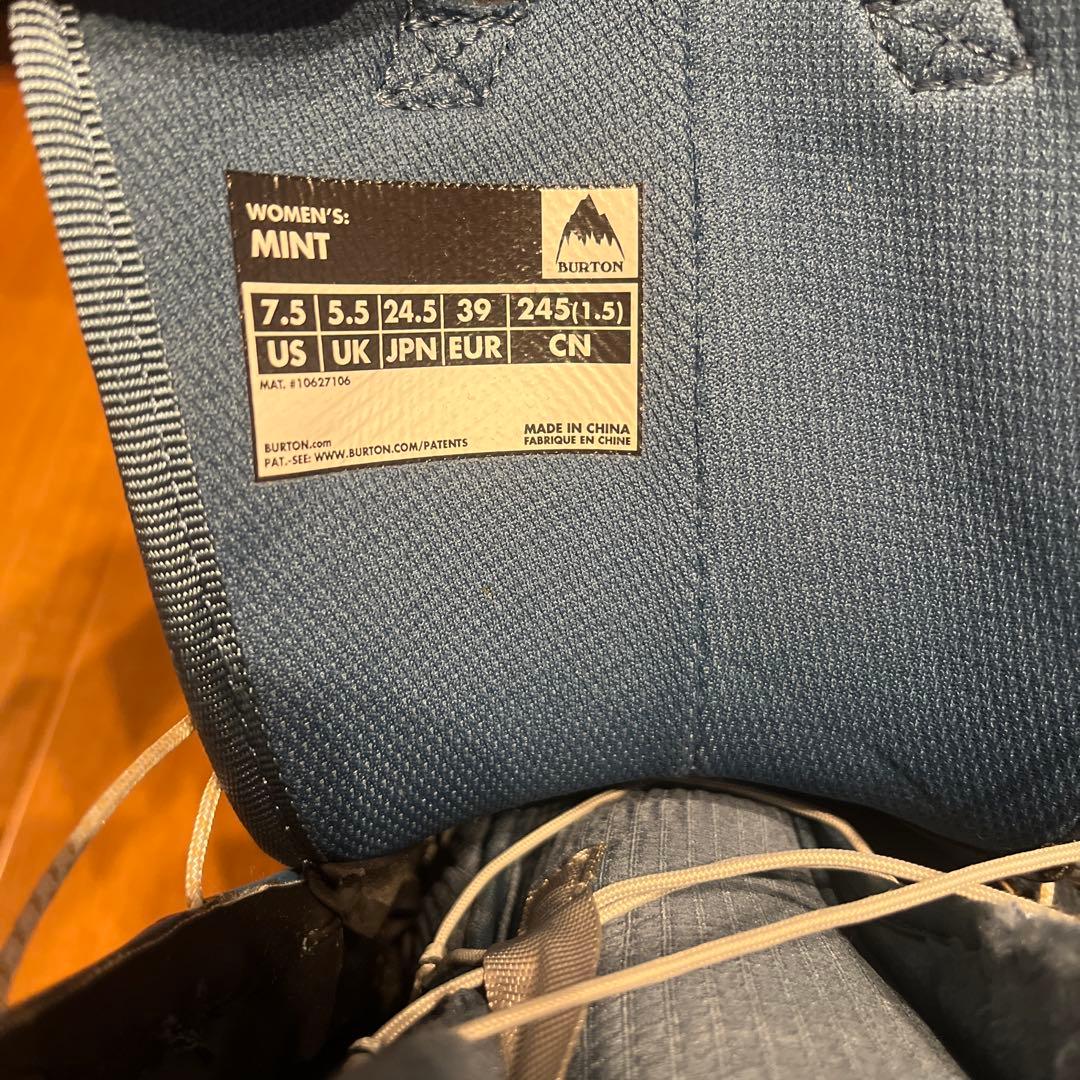 BURTON MINT ブーツ レディース 24.5cm ほぼ未使用