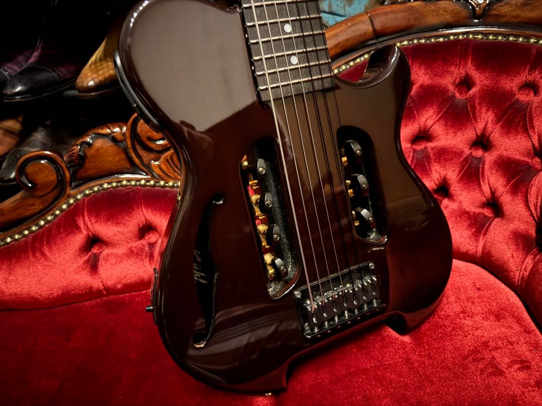 ヘッドレス ハイブリットナイロン弦 7弦ギター 志田工房オーダー品