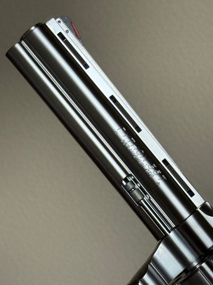 タナカ コルト パイソン 6インチ Rモデル ステンレス シルバー ガスガン