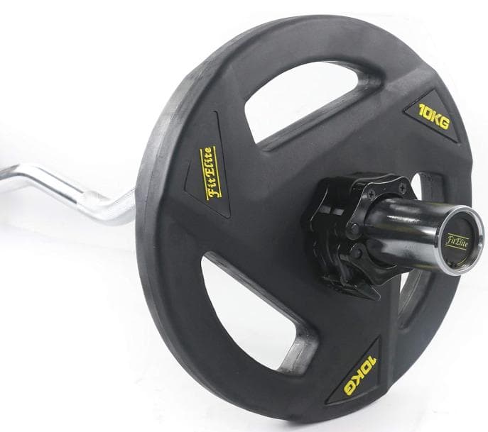 FitEliteオリンピックバーベル83KGセット シャフト+プレート+EZバー