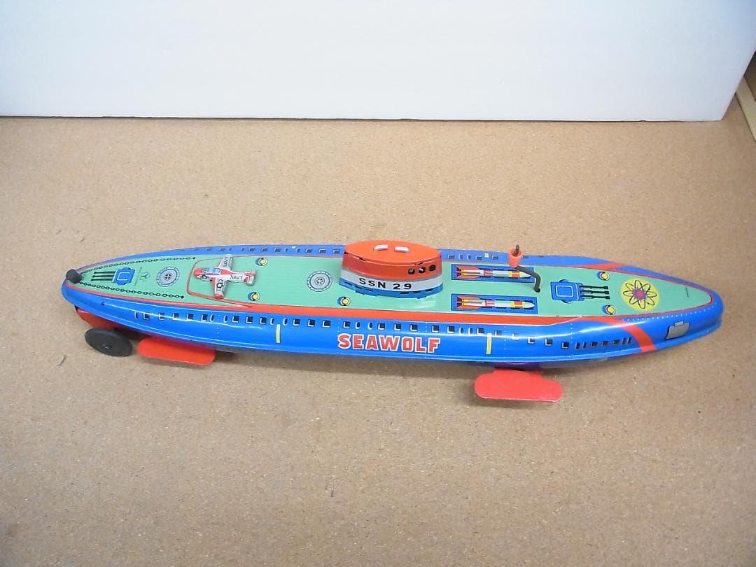 ヨネザワ　米澤玩具　サブマリン　SSN29　シーウルフ　潜水艦　ブリキ