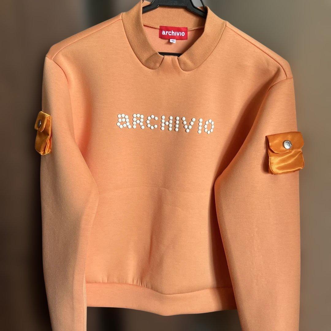 archivio オレンジ セーター 36