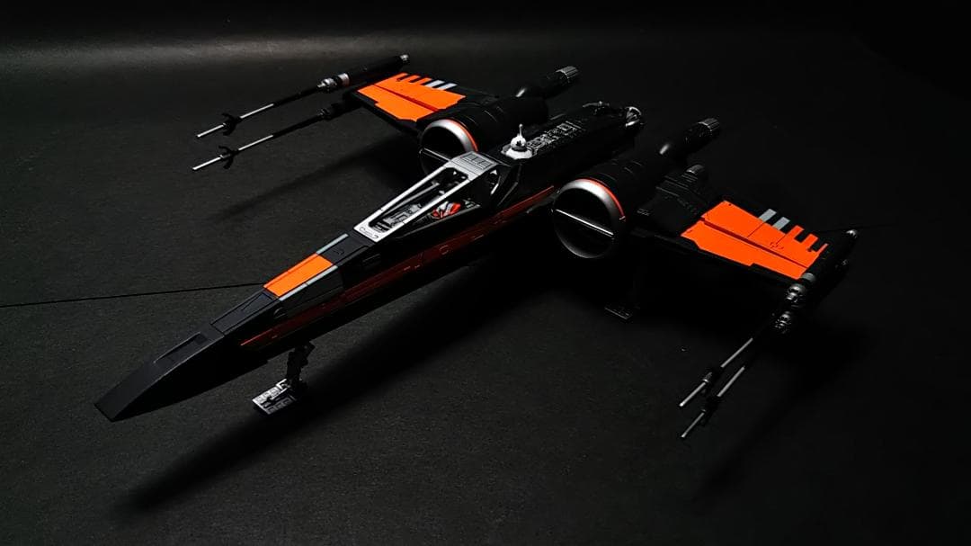 電飾改修　完成品　ブースティッド　Xウイング　1/72 塗装済　BANDAI