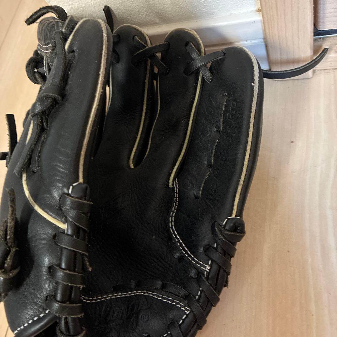 Rawlings 軟式グローブ 黒 ストライプ