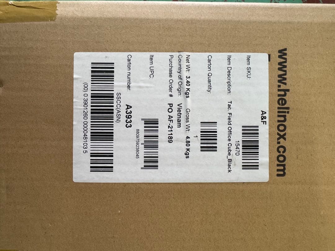 未使用　タクティカルフィールドオフィスキューブ　ブラック