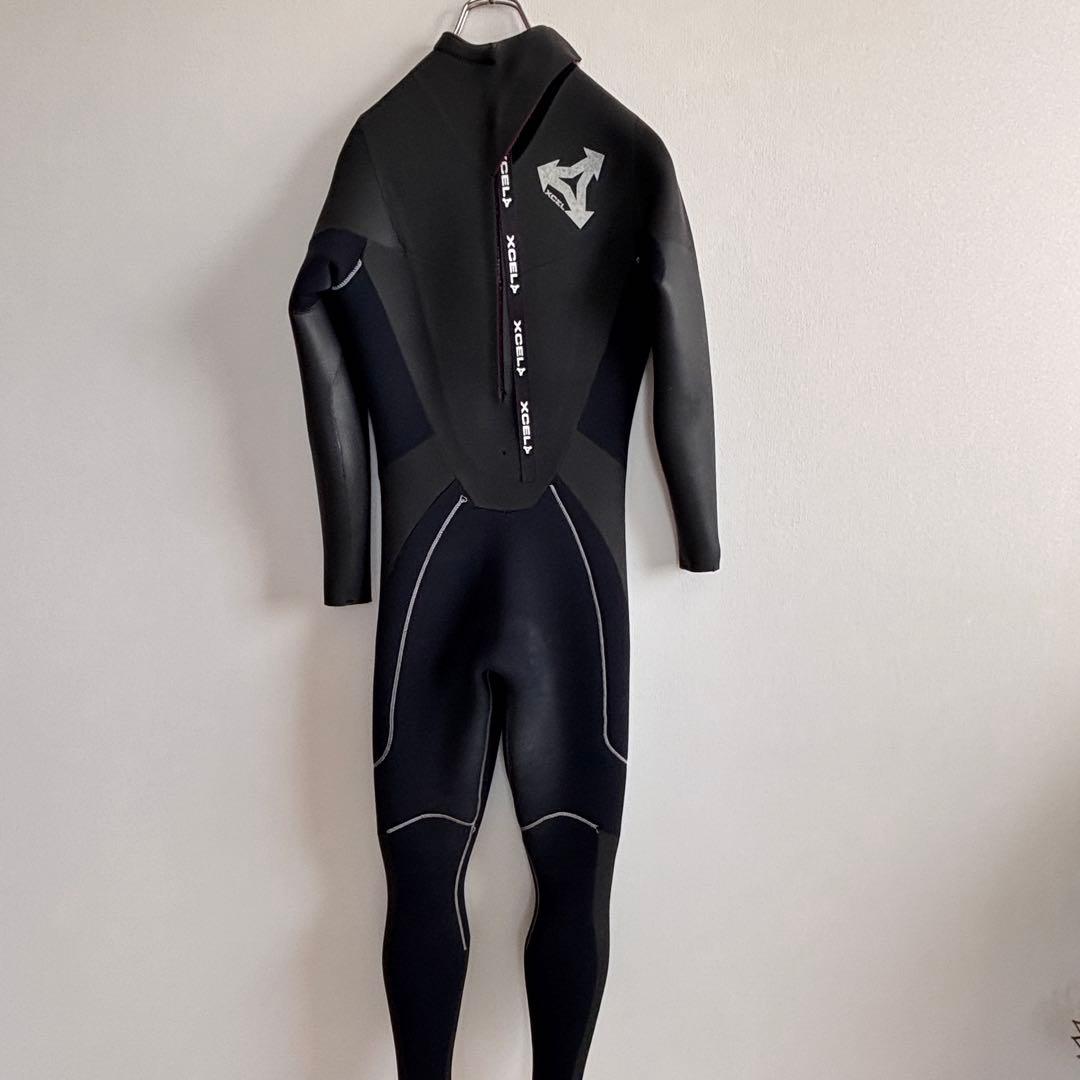 【セミドライエクセル/サーフィン用ウエットスーツ/5×3mm/バックジップ/L