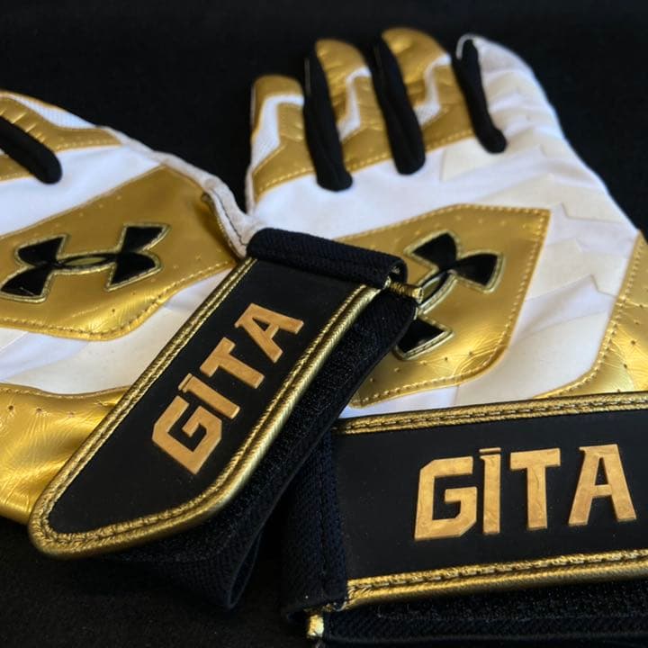 福岡ソフトバンクホークス柳田悠岐支給品アンダーアーマーバッティンググローブNPB