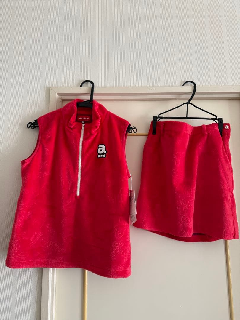 新春セール　アルチビオ　フリース ベスト スカート セット