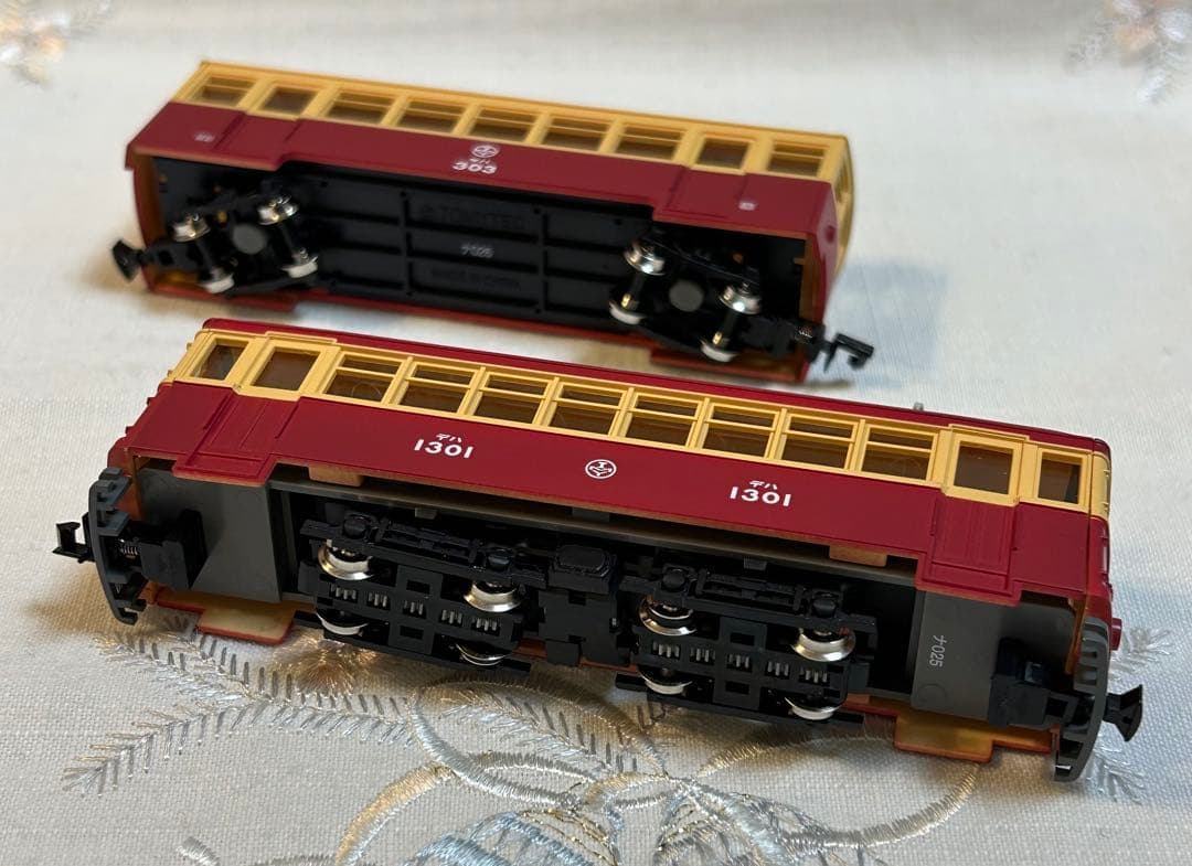 トミーテック 富井電鉄　猫屋線 直通用路面電気機関車＋客車/貨車セット　2両2点