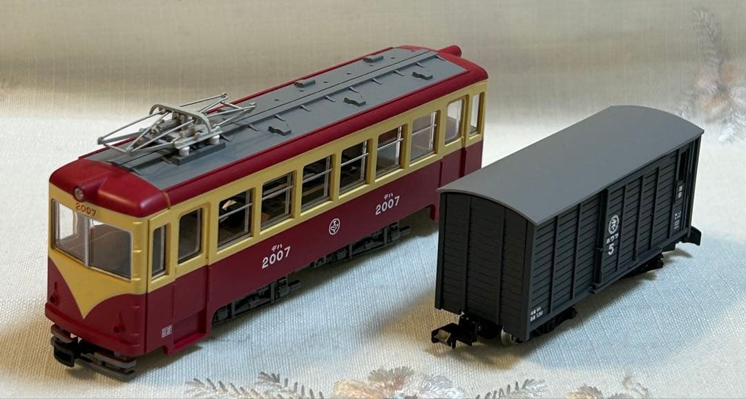 トミーテック 富井電鉄　猫屋線 直通用路面電気機関車＋客車/貨車セット　2両2点