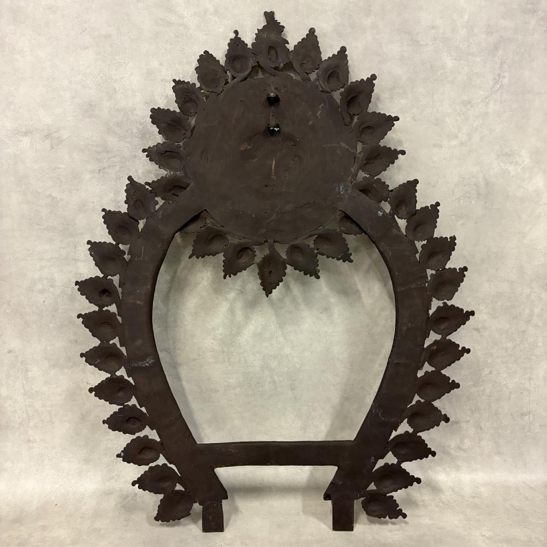 アーチ型光背フレーム／仏像・宗教像用 背面装飾 金属製