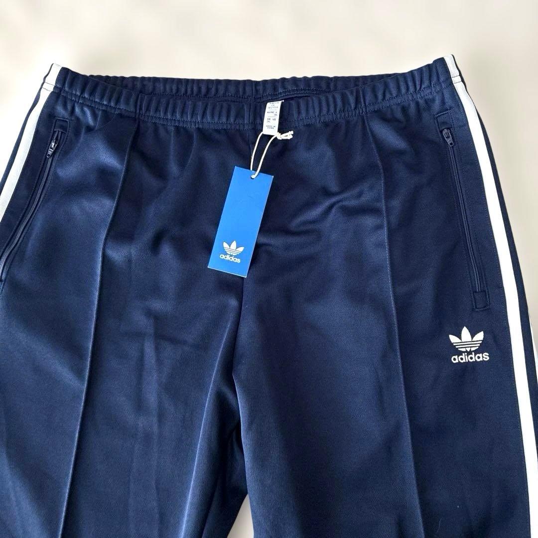 ✨新品 アディダス トラックパンツ ジャージ ネイビー ファイヤーバード 刺繍