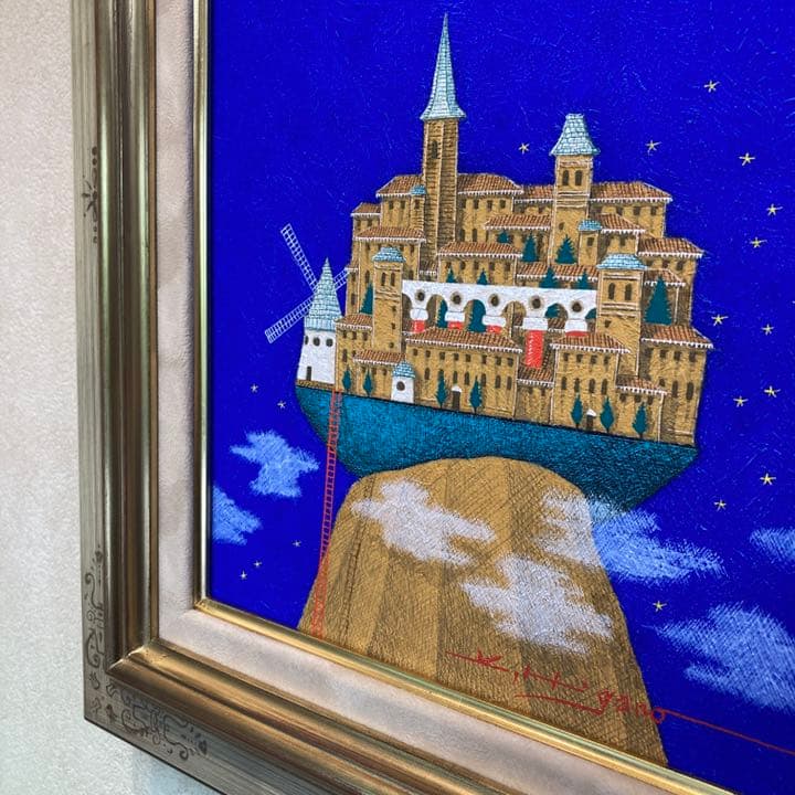 「風の街へ」テンペラ画