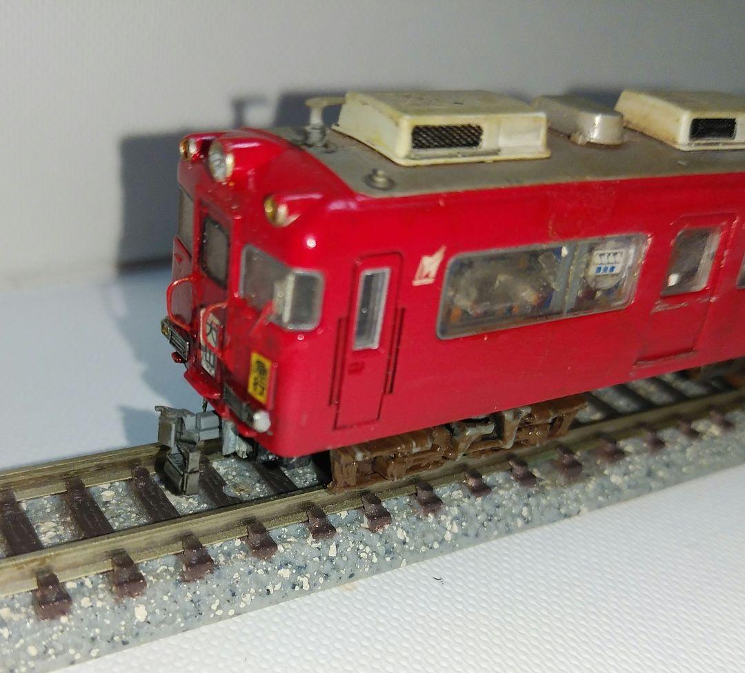 ウィンダー様鉄コレ　名鉄7700系Ｎ化済み及び各部汚し加工、デティールアップ仕様