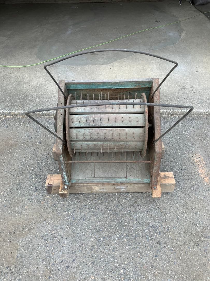 ミノル式 手動機械 イネコキ 足踏み脱穀機 直接引き取り