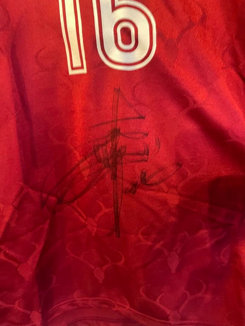 【直筆サイン】本山雅志 鹿島アントラーズ ユニフォーム 2000-2001未使用