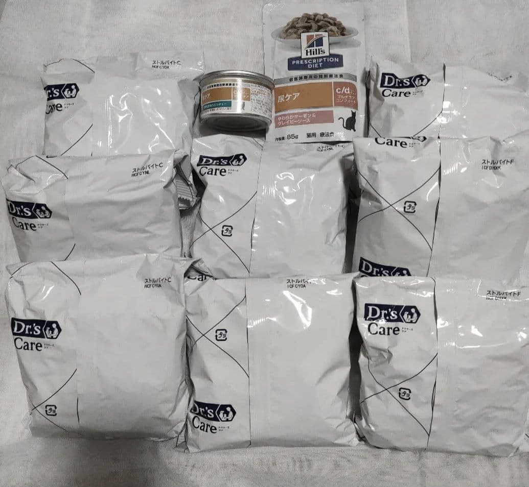 Dr's Care ストルバイトケア、 2キロ以上！缶詰、パウチセット今だけ！