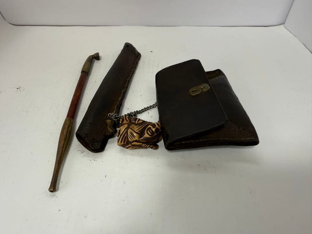 根付　 喫煙具　キセル　煙草入れ　アンティーク　送料込み