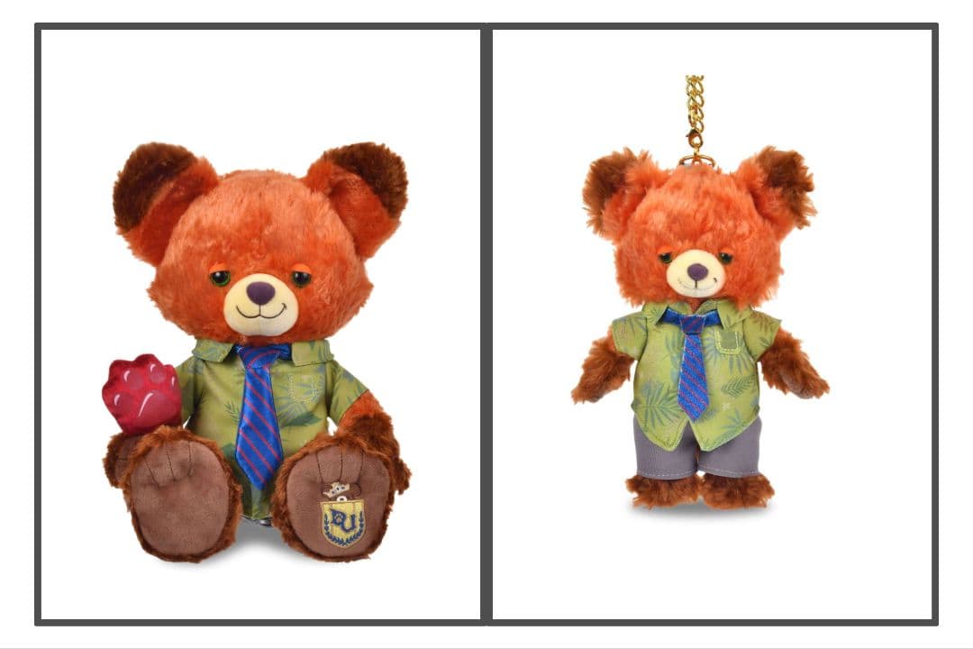 ディズニーストア　パウシクル　ズートピア　ニック　ぬいぐるみ　キーチェーン