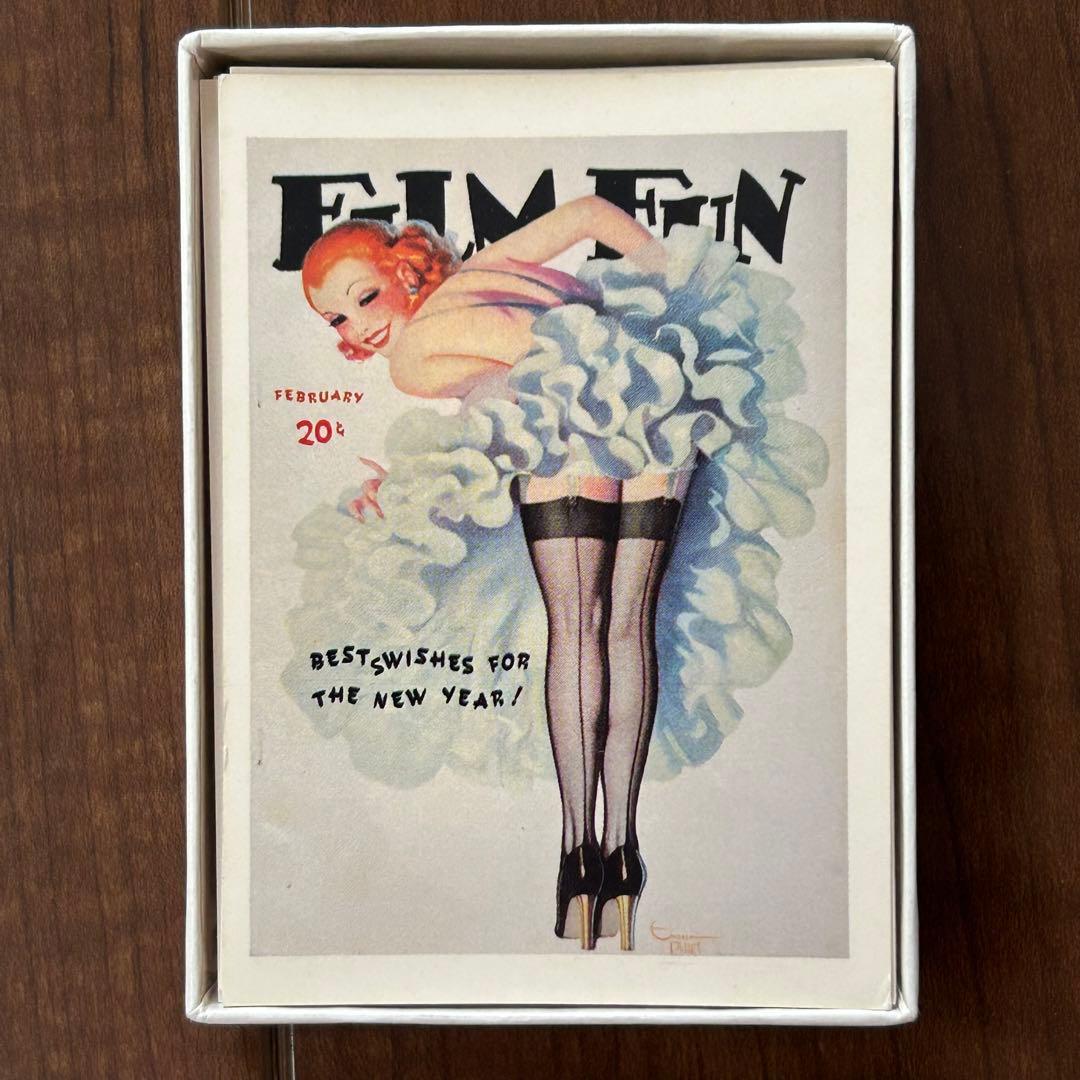 3156：希少 1930年代 雑誌の表紙カードセット ピンナップ コレクション
