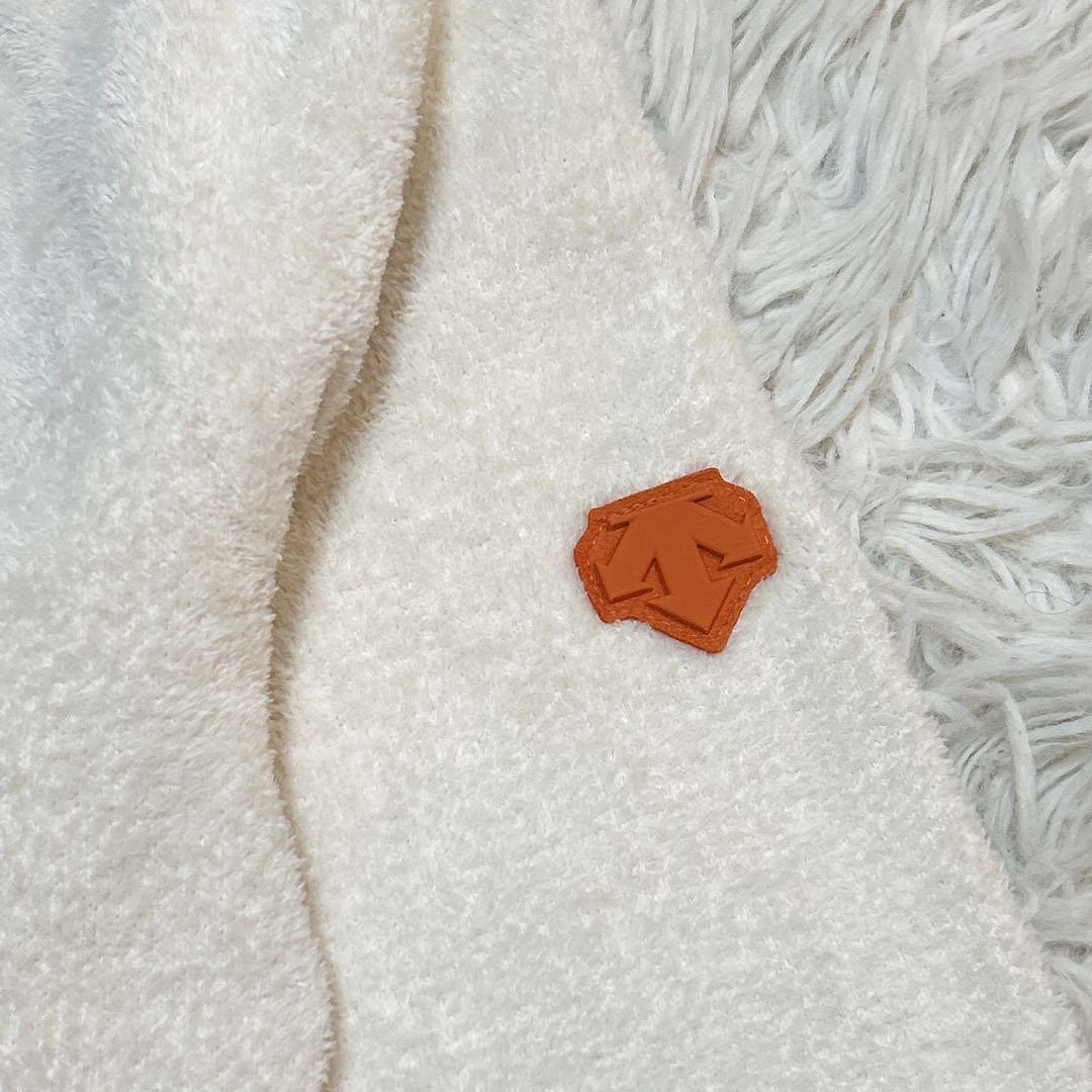 美品 DESCENTEGOLF デサントゴルフ ジップロゴ モールニットパーカー