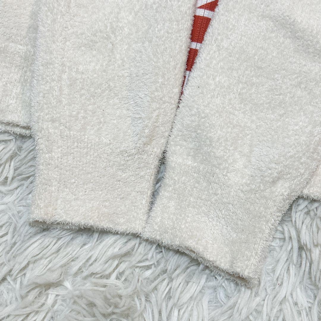 美品 DESCENTEGOLF デサントゴルフ ジップロゴ モールニットパーカー