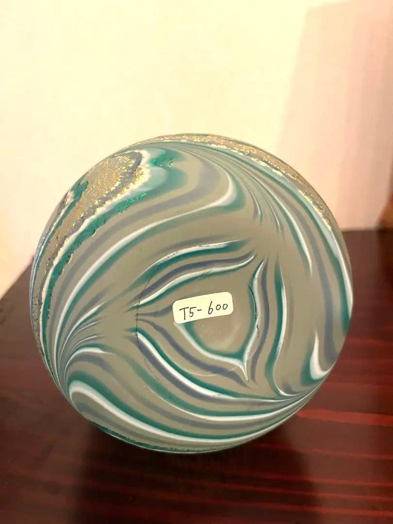 【希少・美品】石井康治 流水ボトル 手吹き硝子 共箱つき