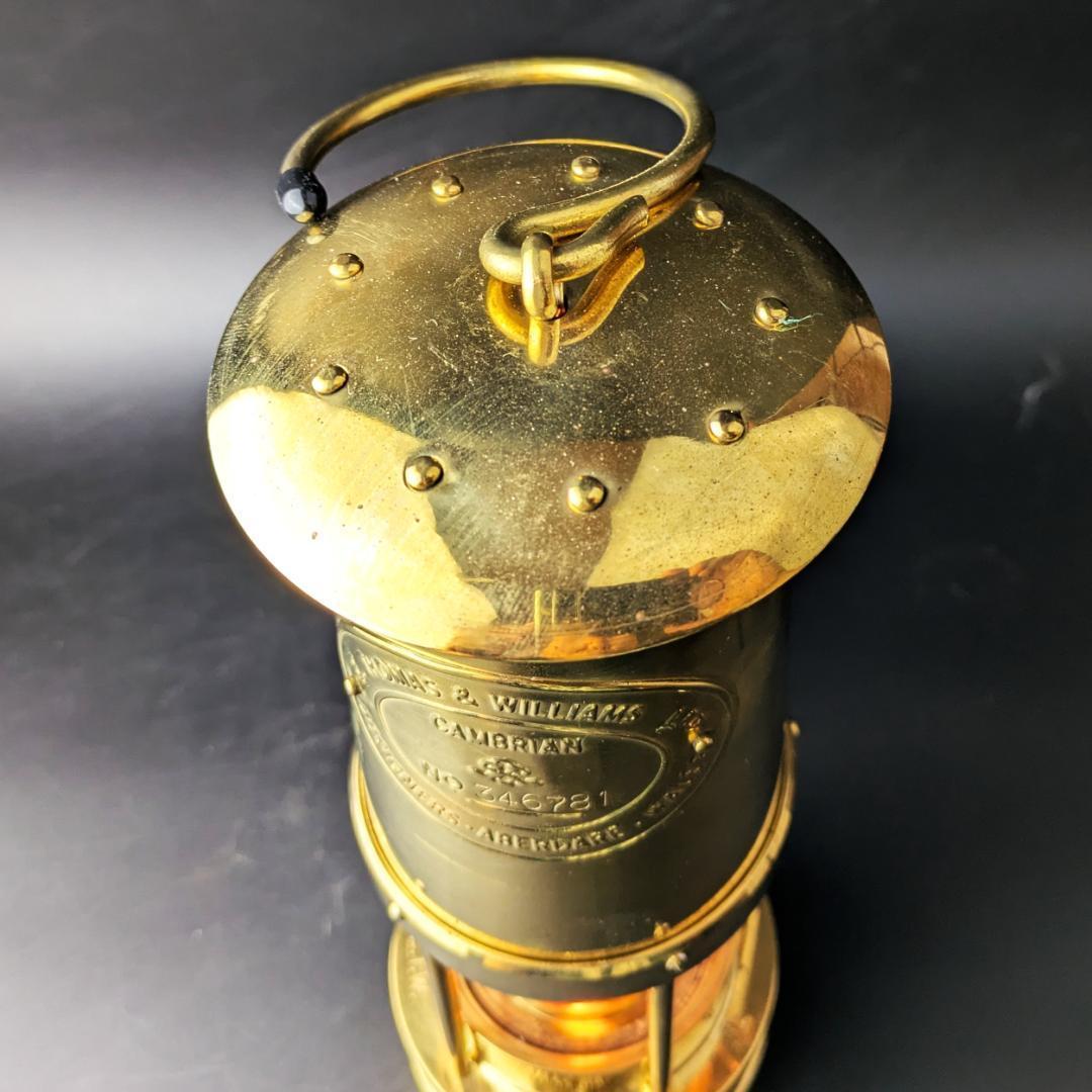 英国ウェールズ製ETW真鍮カンブリアン型マイナーズランプ 新品未使用テスト済み