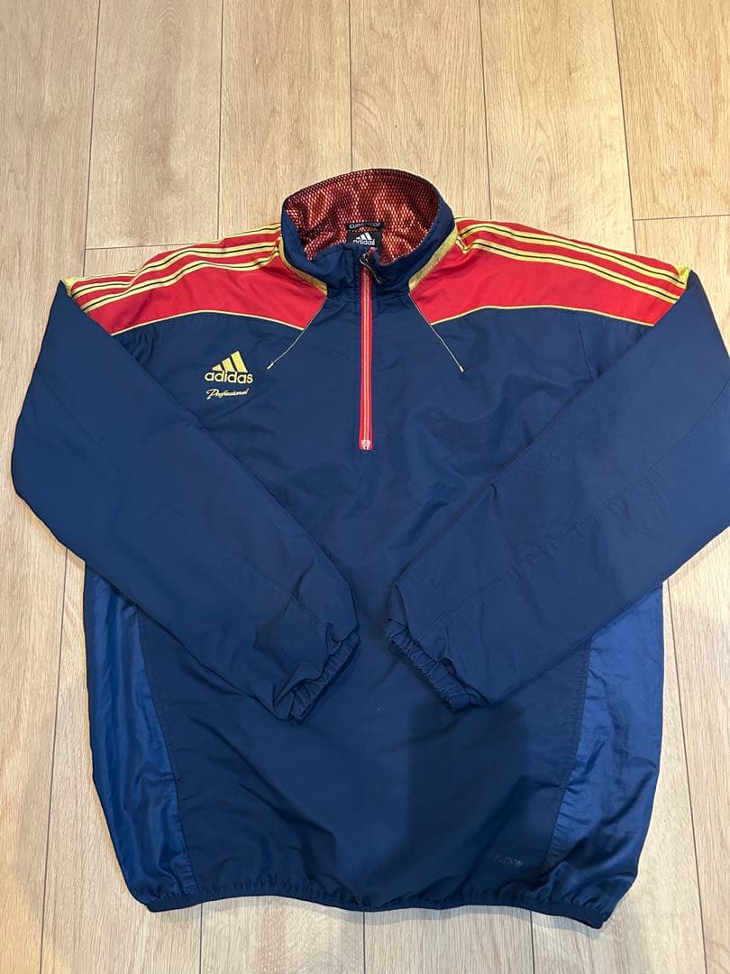 超美品 アディダス プロフェッショナル グラコン ウィンブレＬ 裏地 防寒