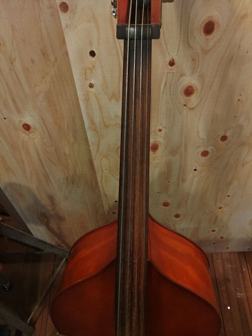 コントラバスウッドベース SUZUKI4/4サイズgold999購入はコメ下さい