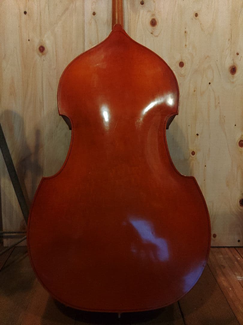 コントラバスウッドベース SUZUKI4/4サイズgold999購入はコメ下さい