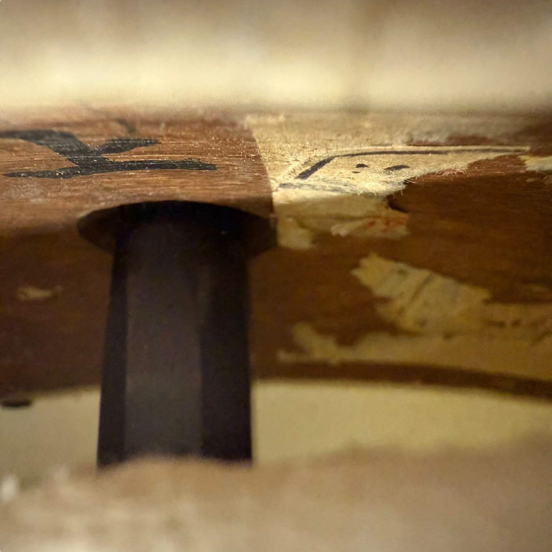 【銘あり一点物】三味線 ケース付き 皮破れあり