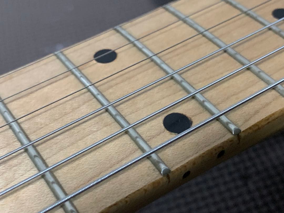 メーカー不明 ストラトキャスター メイプル指板 st 黒 ブラック ストラト