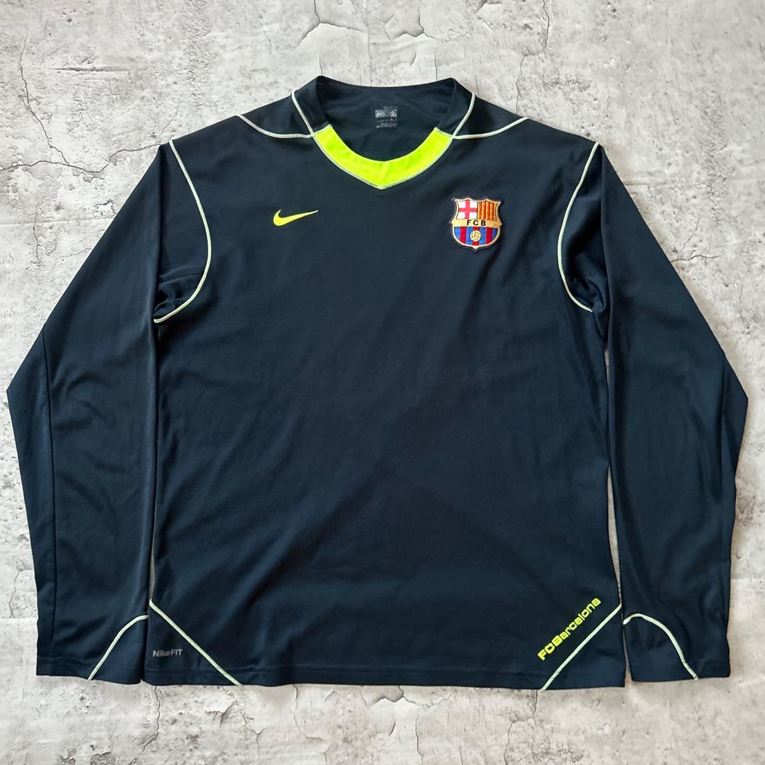 FCバルセロナ 2007/08 トレーニングシャツ 長袖 NIKE L