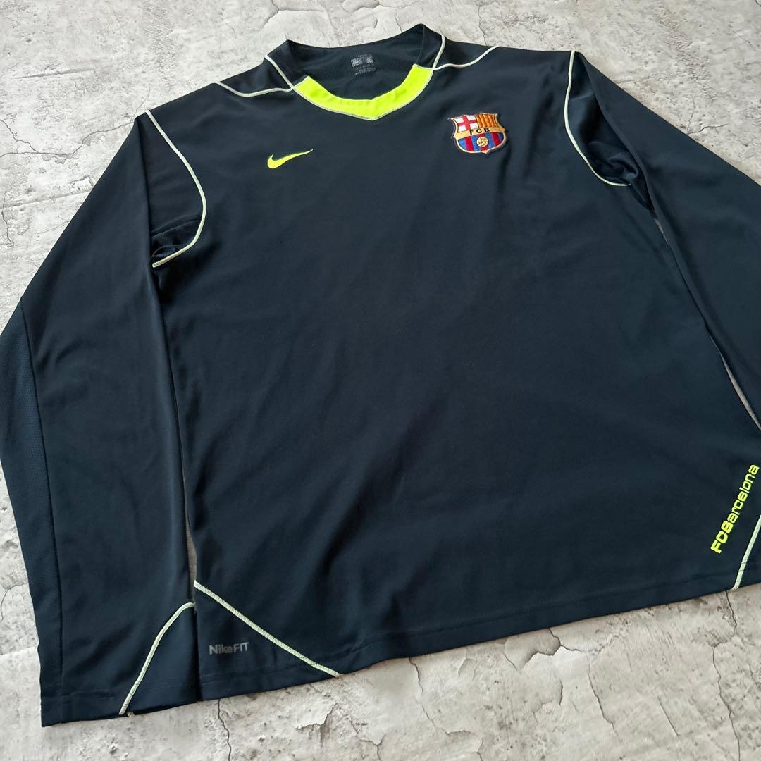 FCバルセロナ 2007/08 トレーニングシャツ 長袖 NIKE L