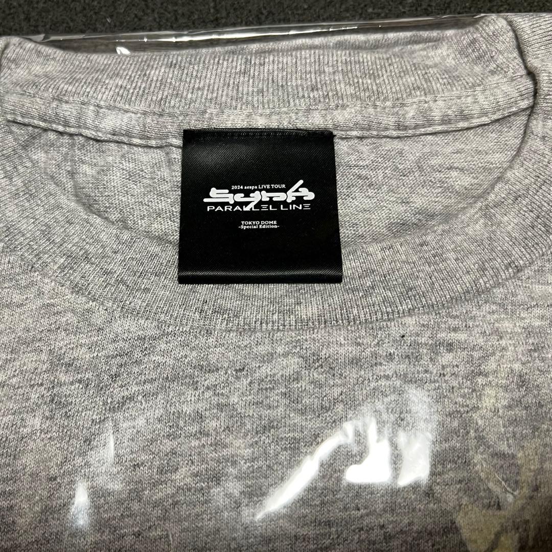 aespa 東京ドーム Tシャツ Lサイズ グレー 200名限定 当選 ワーナー