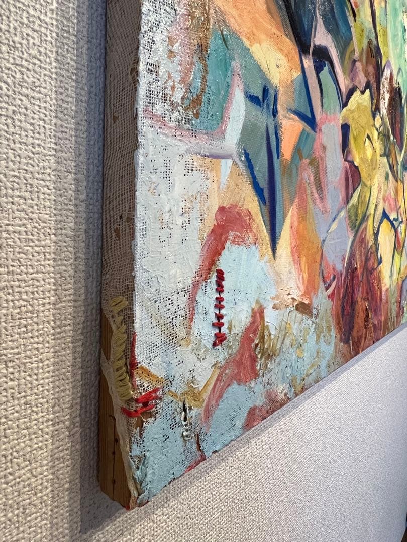 【F30号】私とめぞん oil painting 絵画 油絵 原画