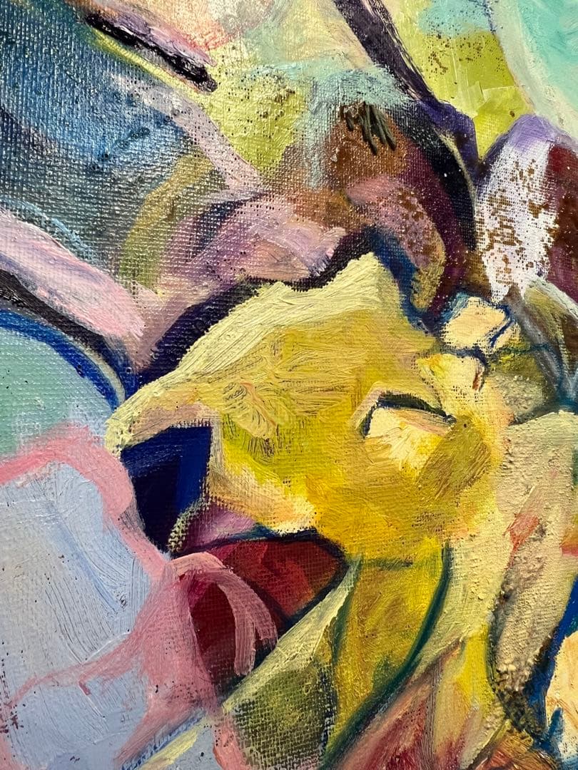 【F30号】私とめぞん oil painting 絵画 油絵 原画